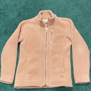 Calvin Klein Pale Pink Fleece Teddy Jacket - XS
